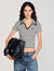 Shopping bag in morbida pelle