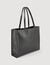 Borsa shopping grande in pelle goffrata