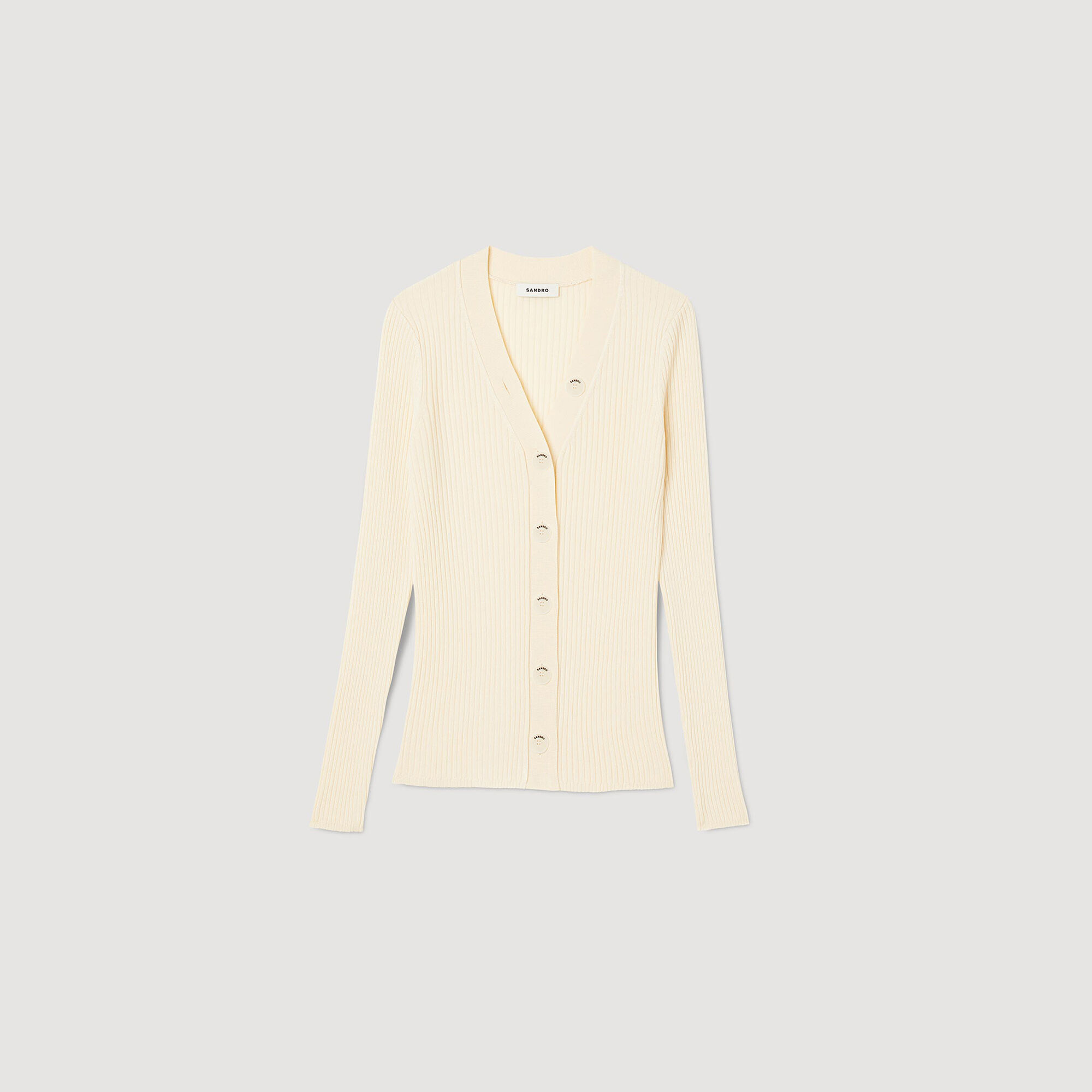 Cardigan in viscosa certificata