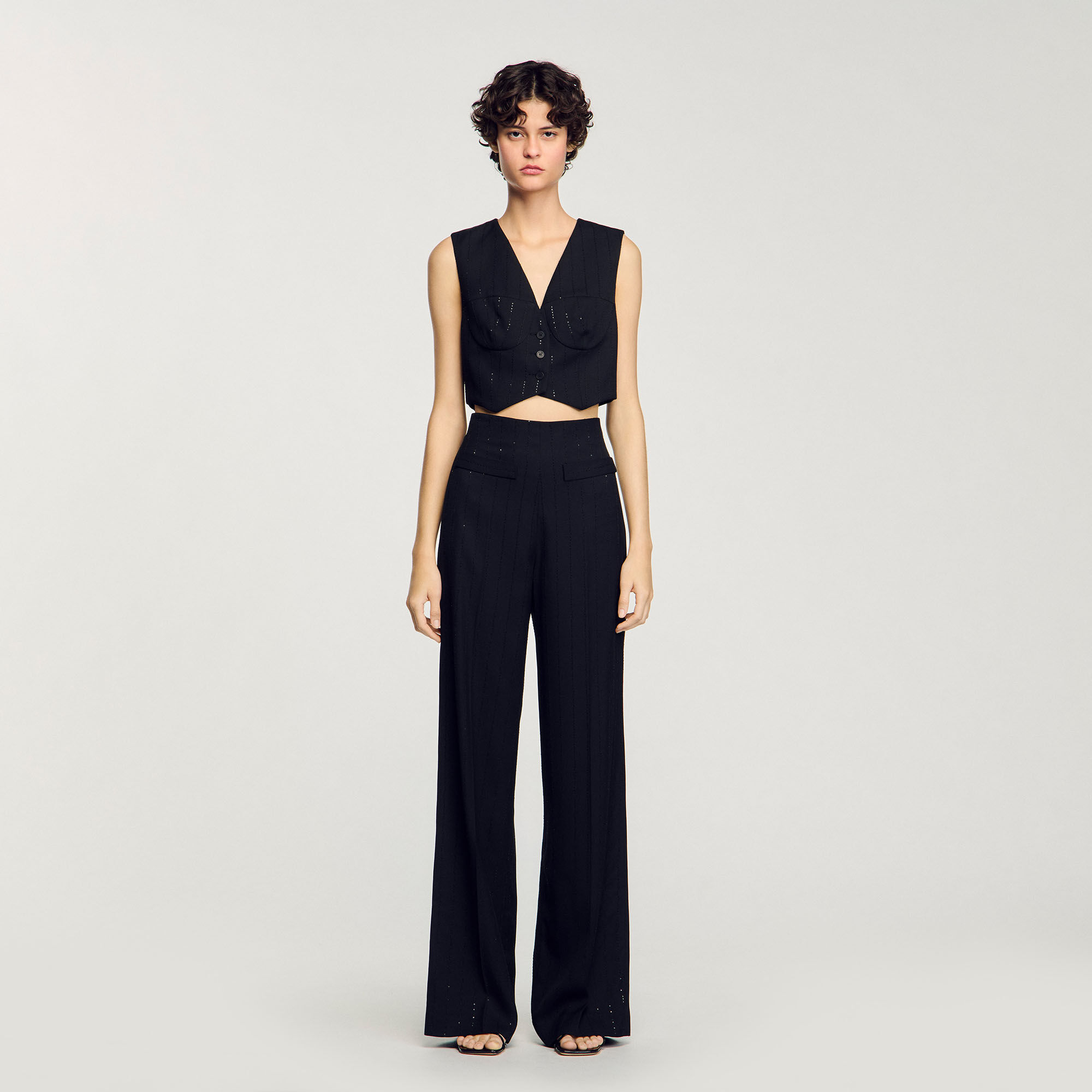 Pantaloni da abito con lustrini