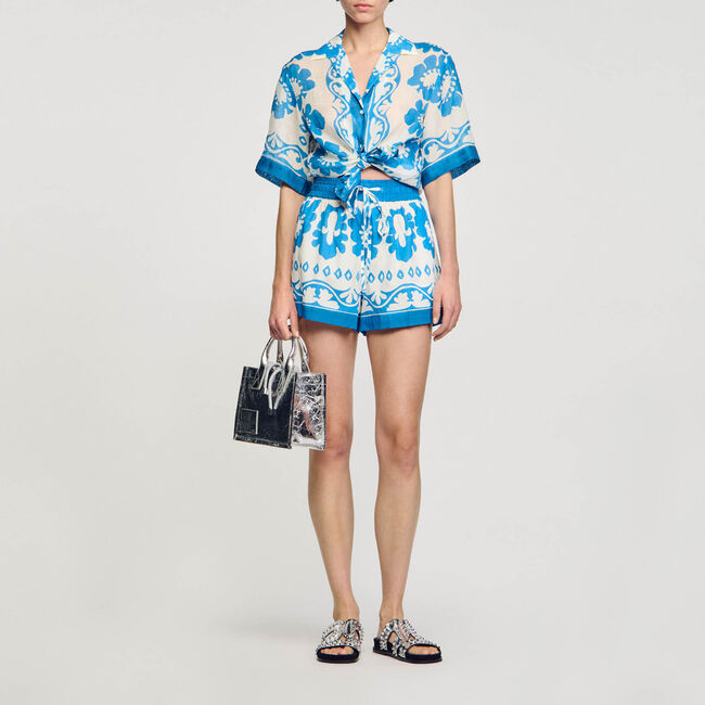 Shorts larghi con stampa