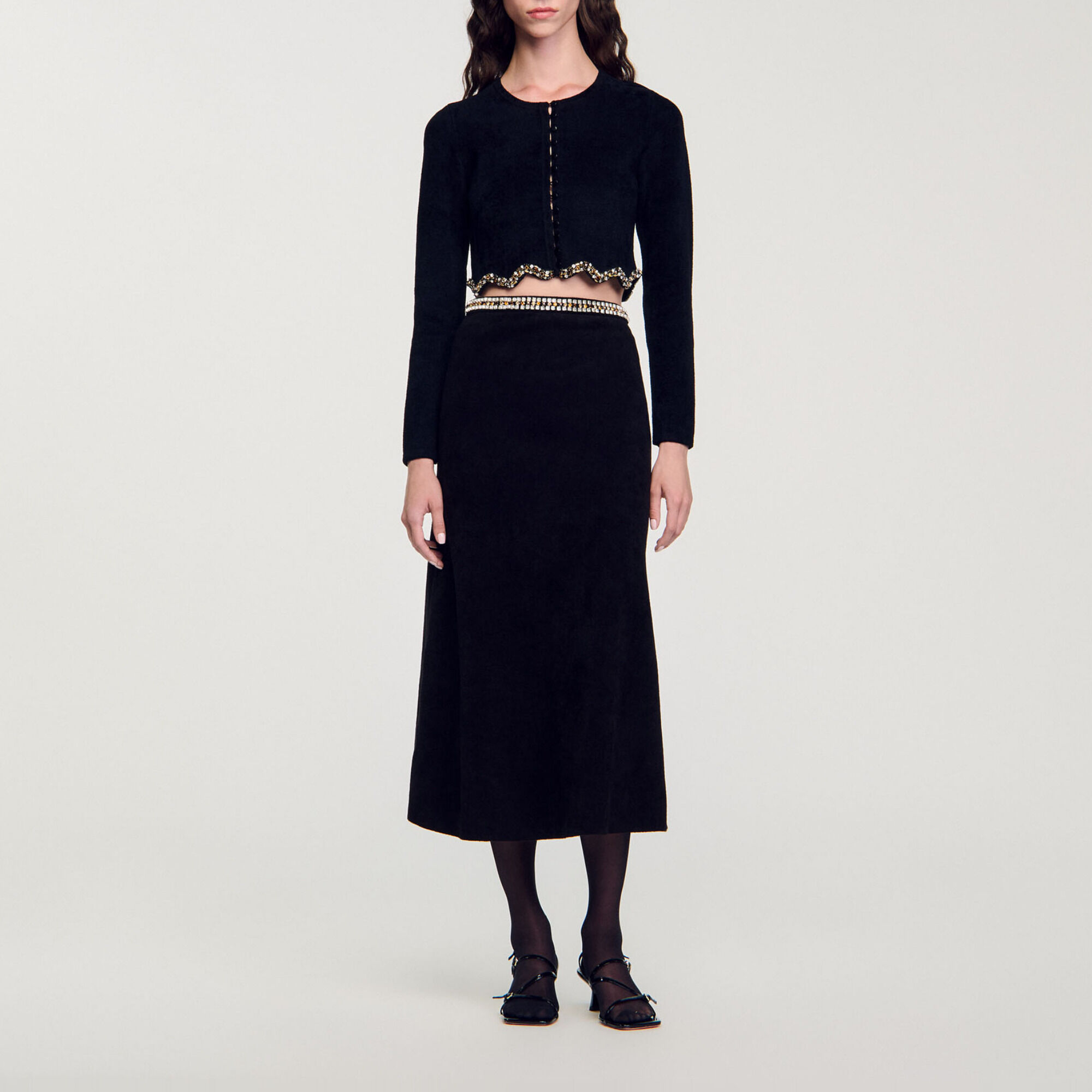 Gonna corta glitterata