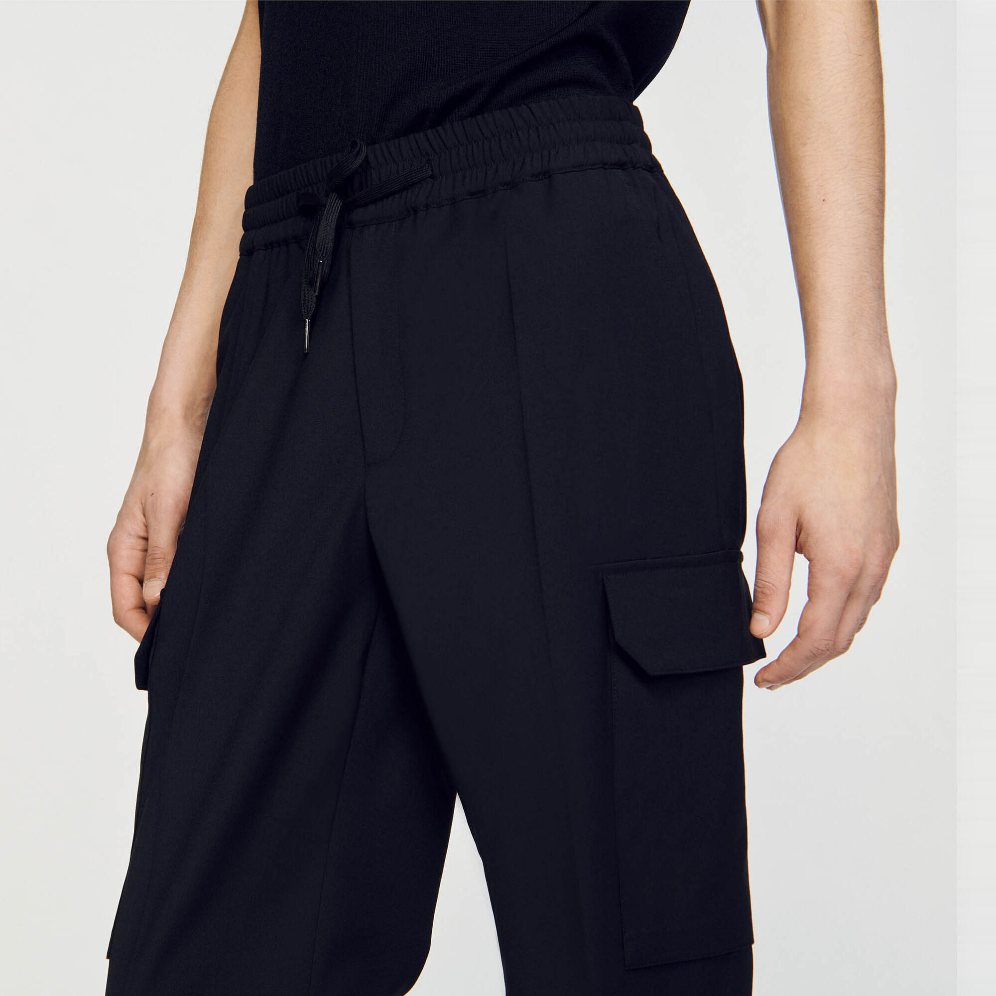 Pantaloni cargo elasticizzati