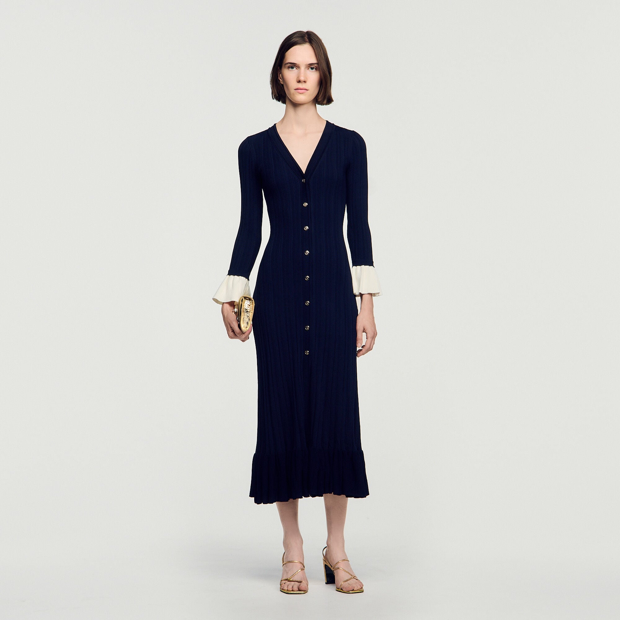 Abito lungo bicolor - Donna | Sandro
