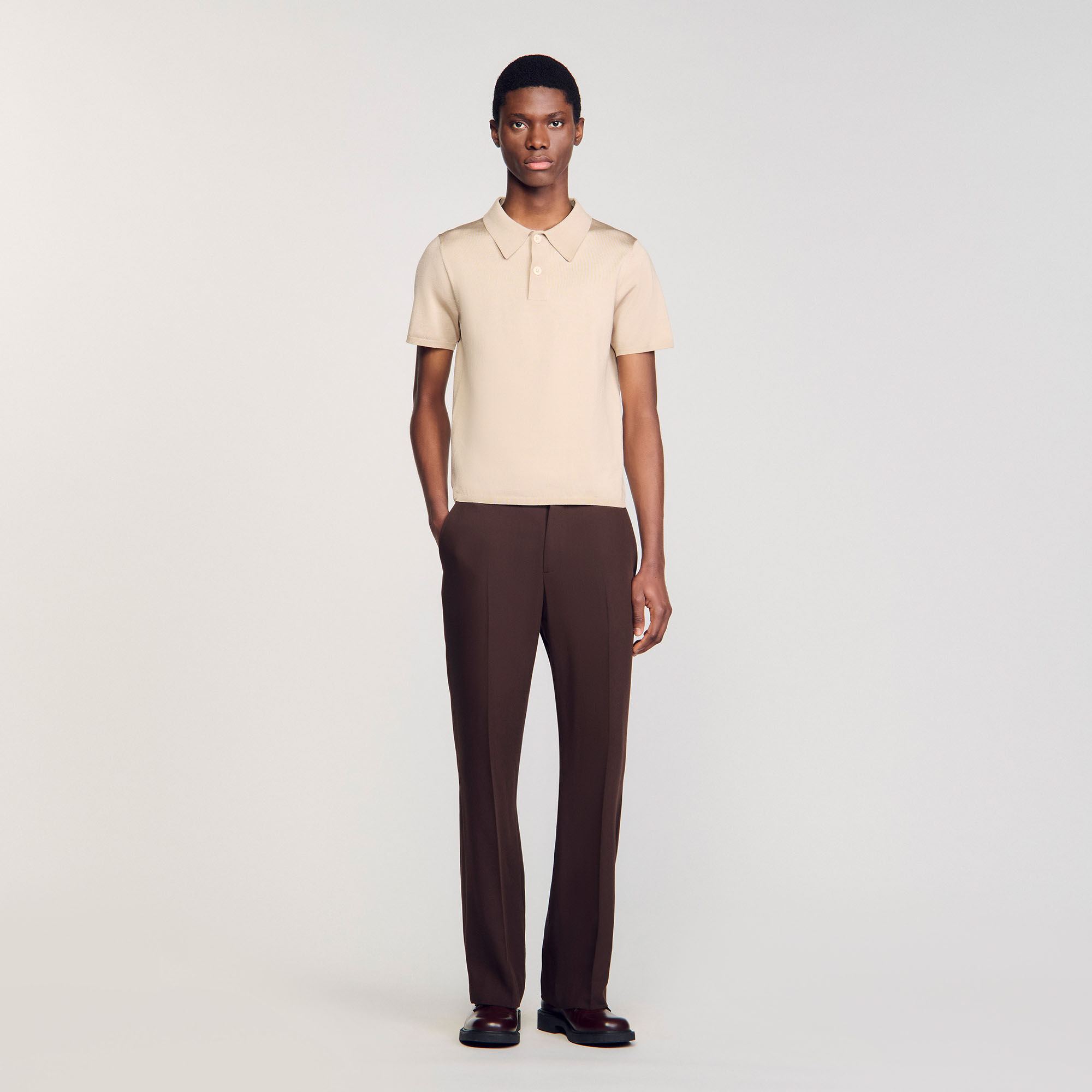 Polo in maglia a maniche corte