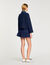 Cardigan con dettagli in denim