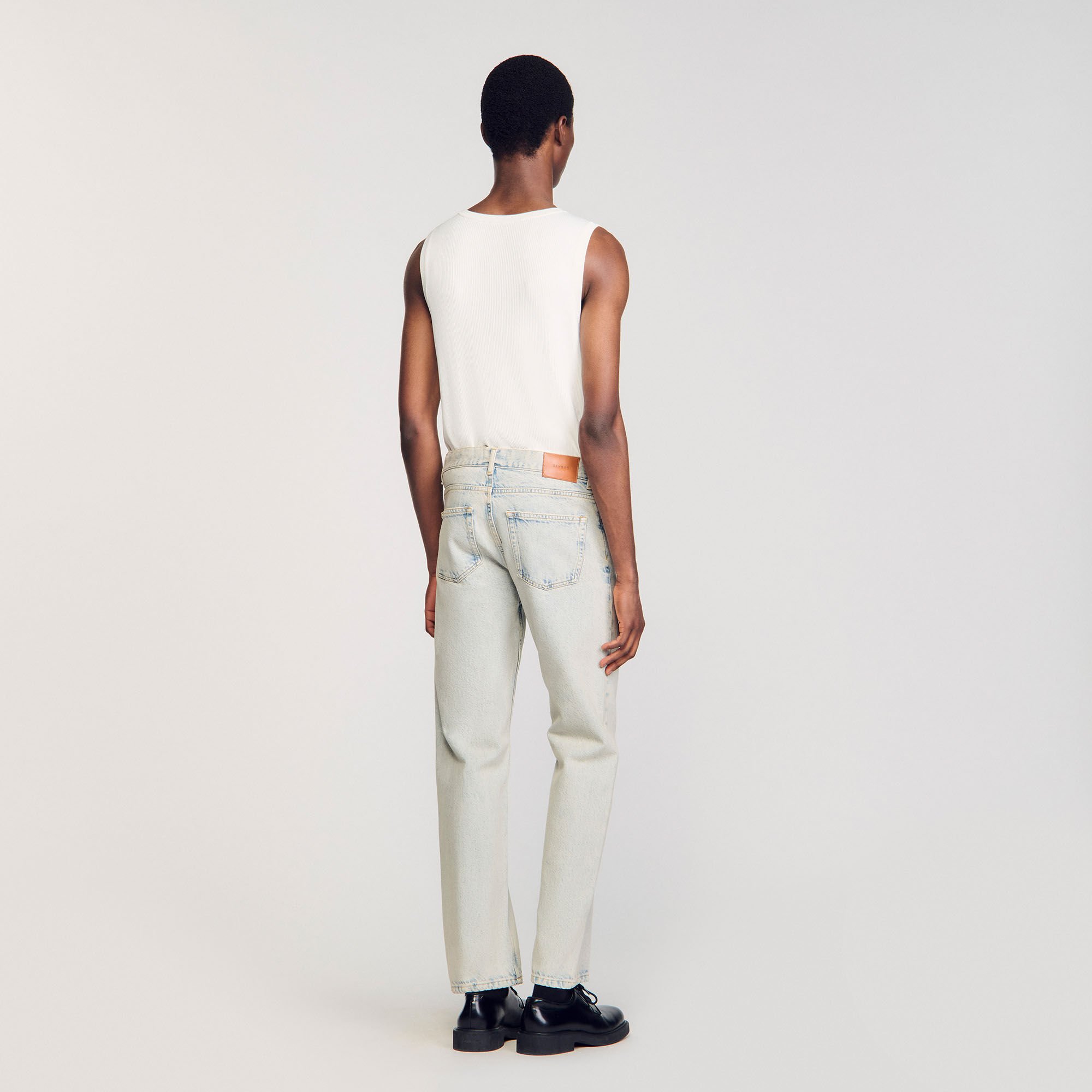Jeans regular délavé