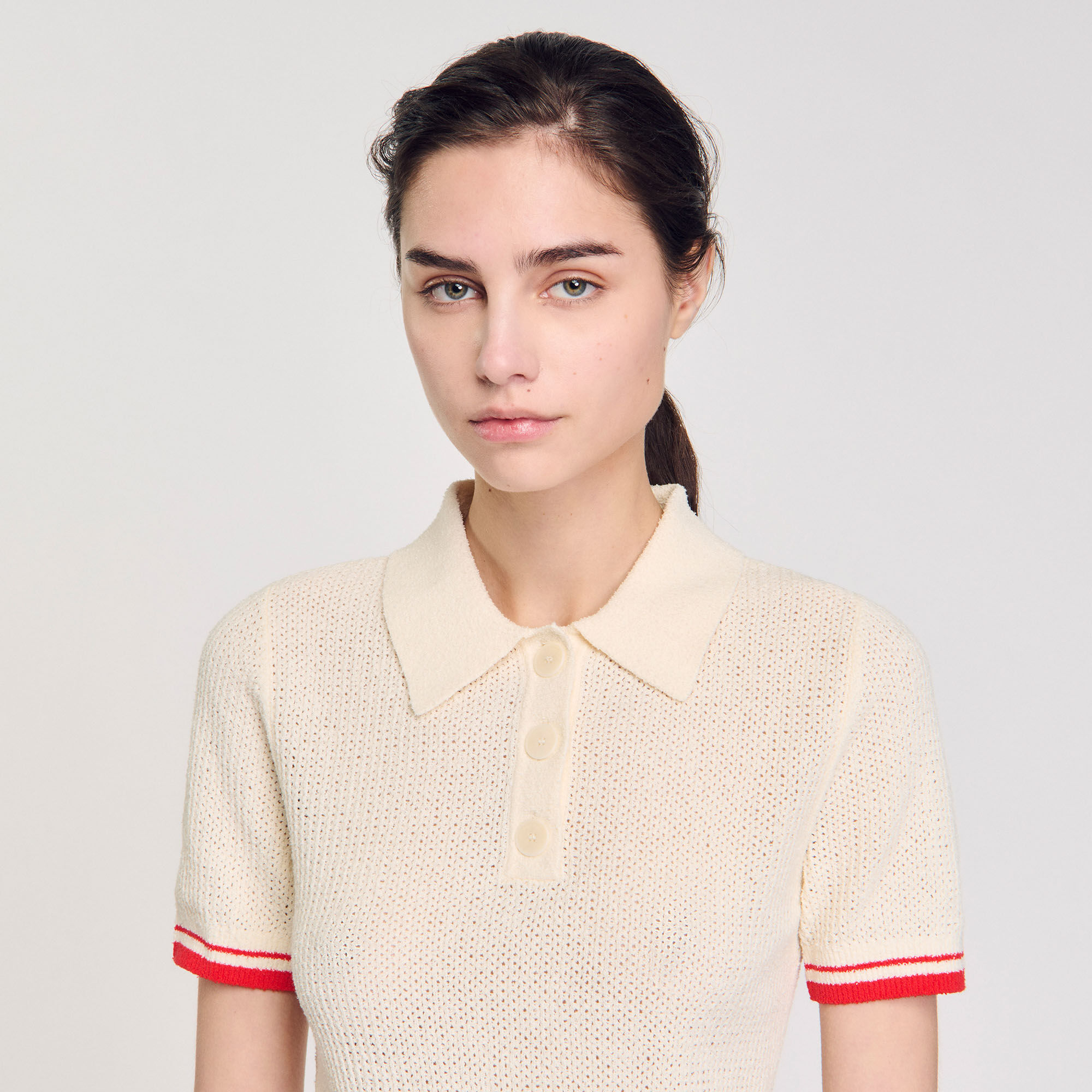 Maglione con colletto a polo