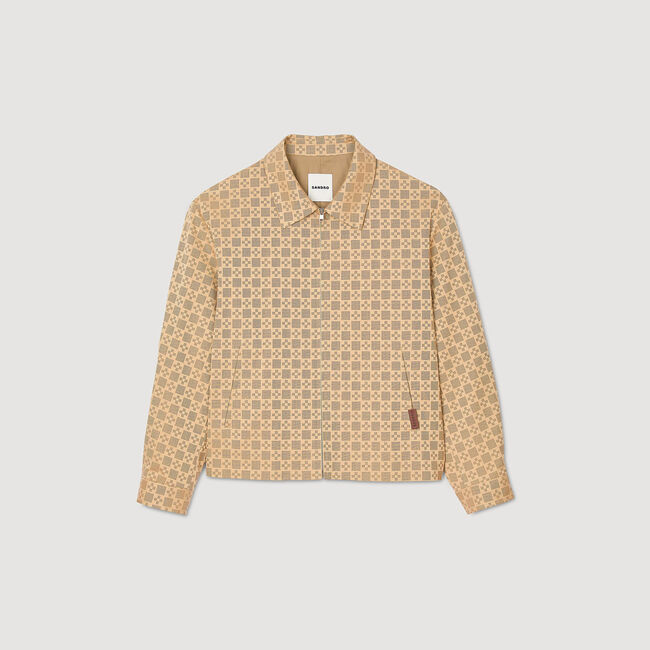 Giubbotto con zip square cross