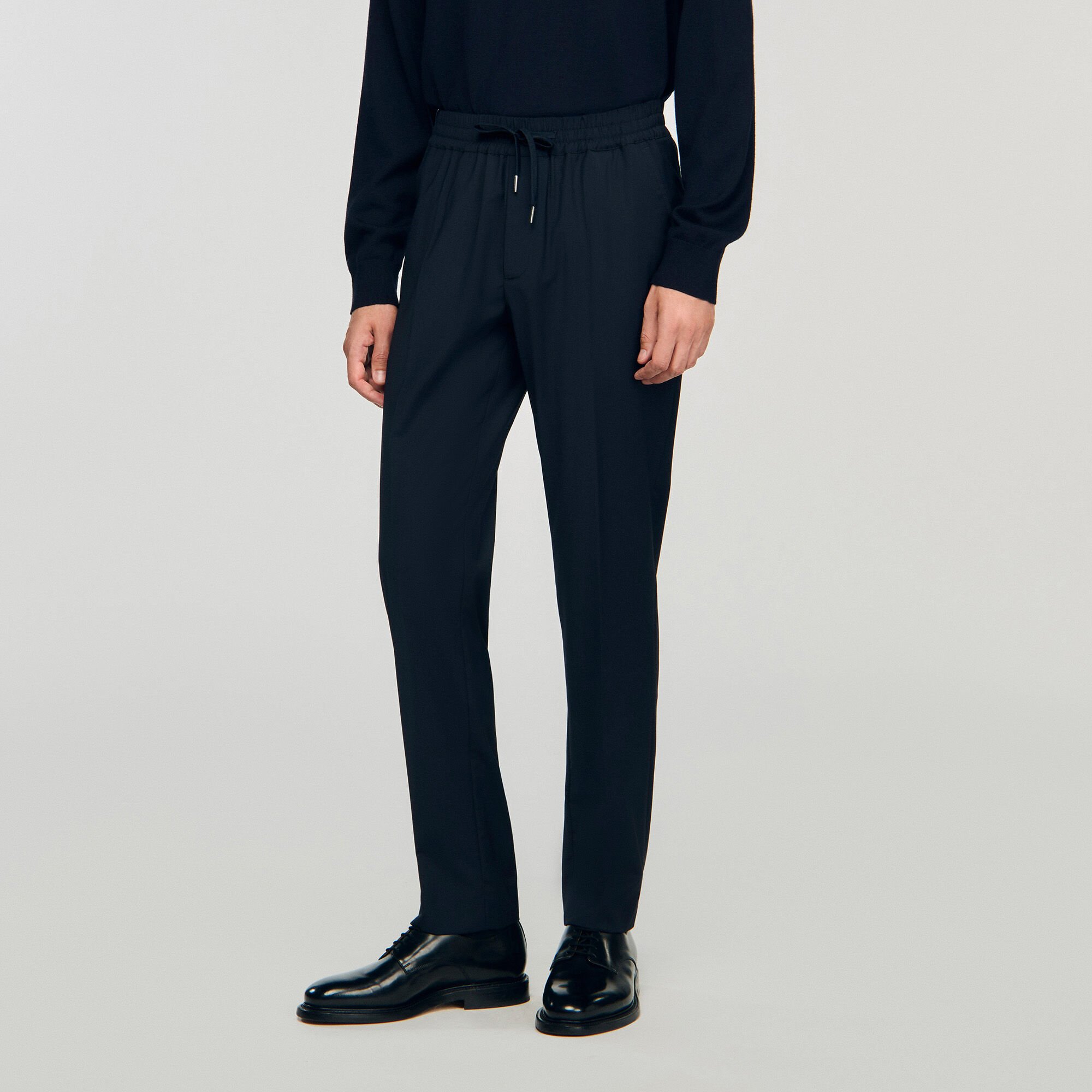 Pantaloni dritti elasticizzati