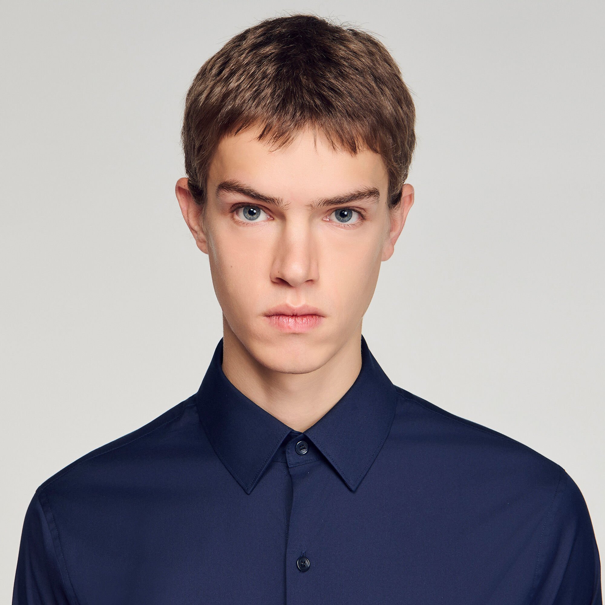 Camicia a tinta unita