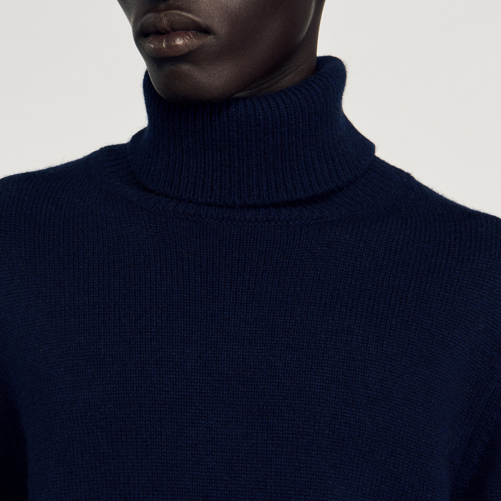 Maglione dolcevita in lana e cashmere