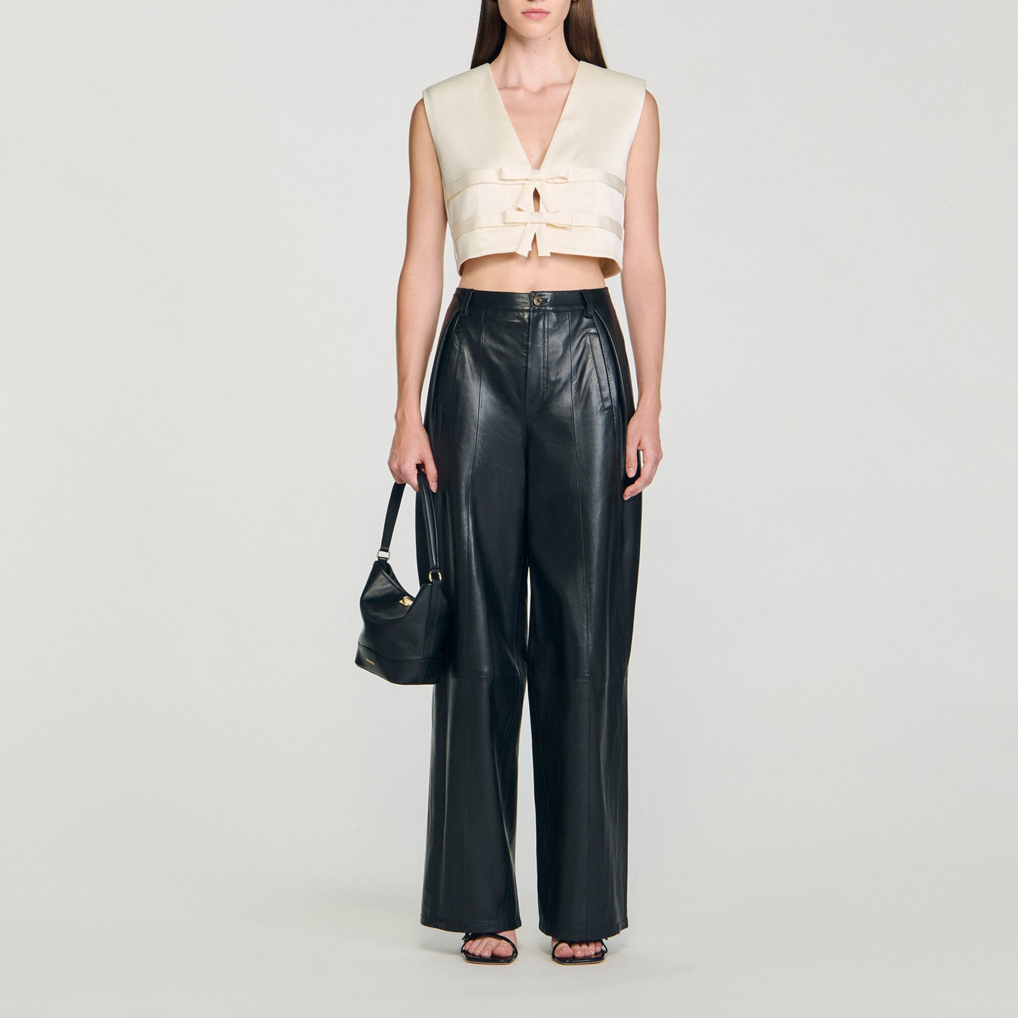 Top corto in raso - Donna | Sandro