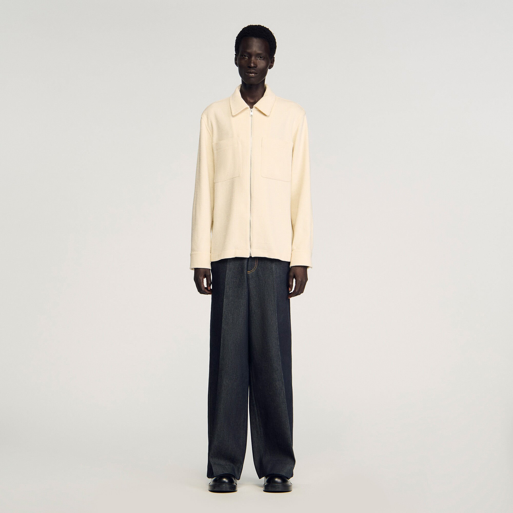 Overshirt in velluto a coste