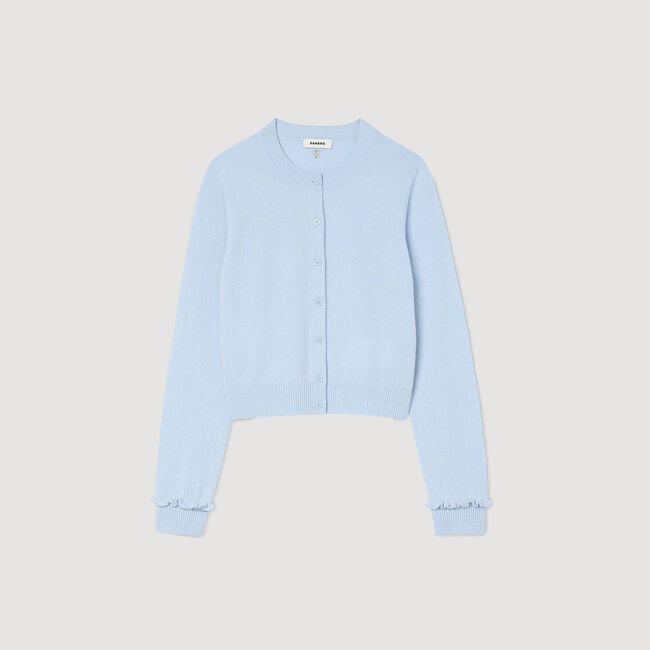 Cardigan con volant