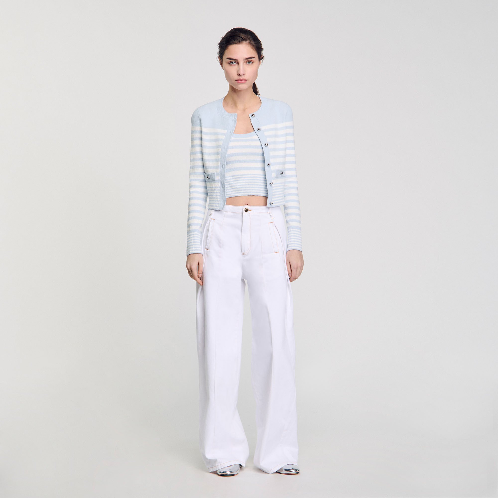 Cardigan a righe
