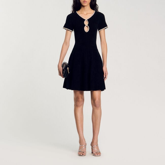 Abito in velluto glitterato