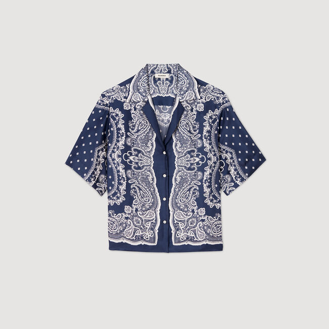 Camicia con stampa a bandana
