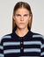 Maglione polo a righe