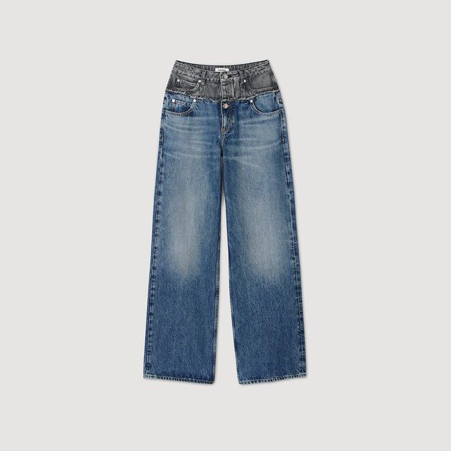 Jeans con doppia vita