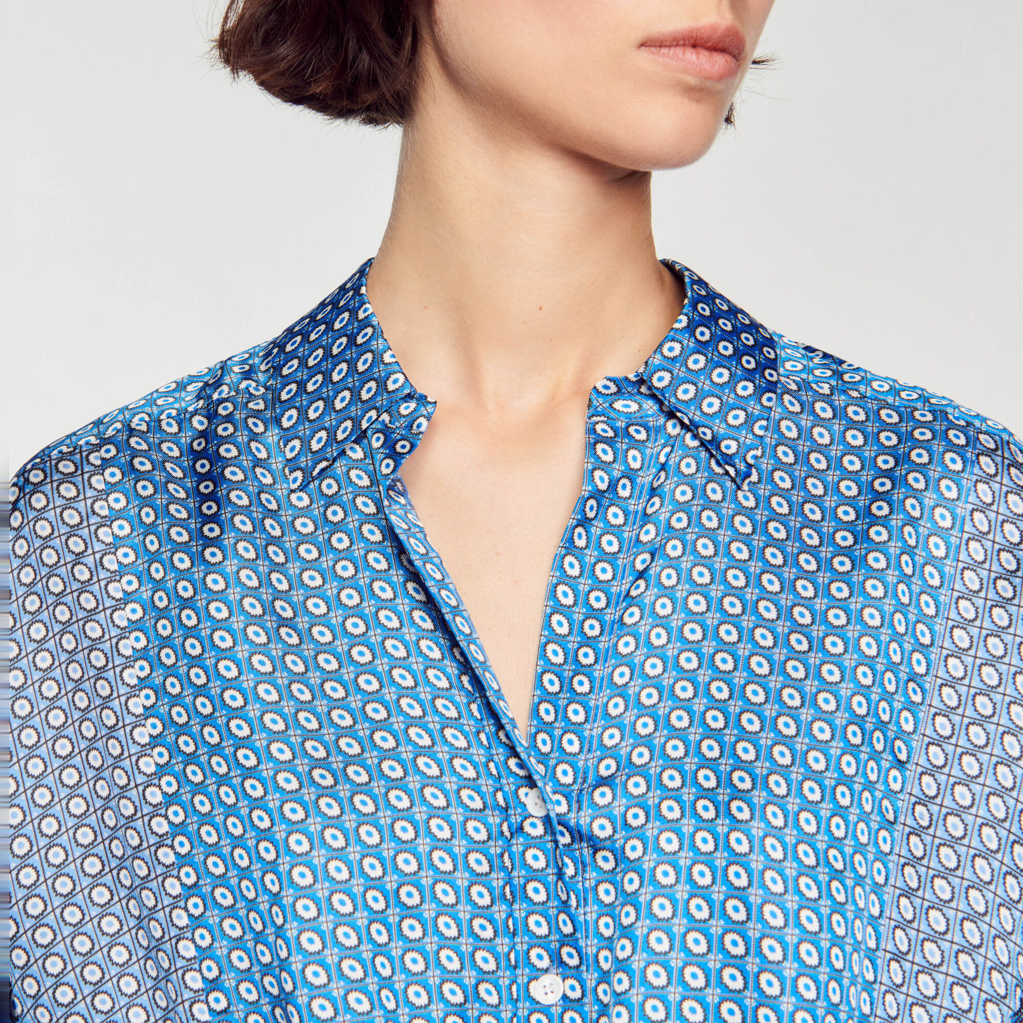 Abito corto con stampa cravatta