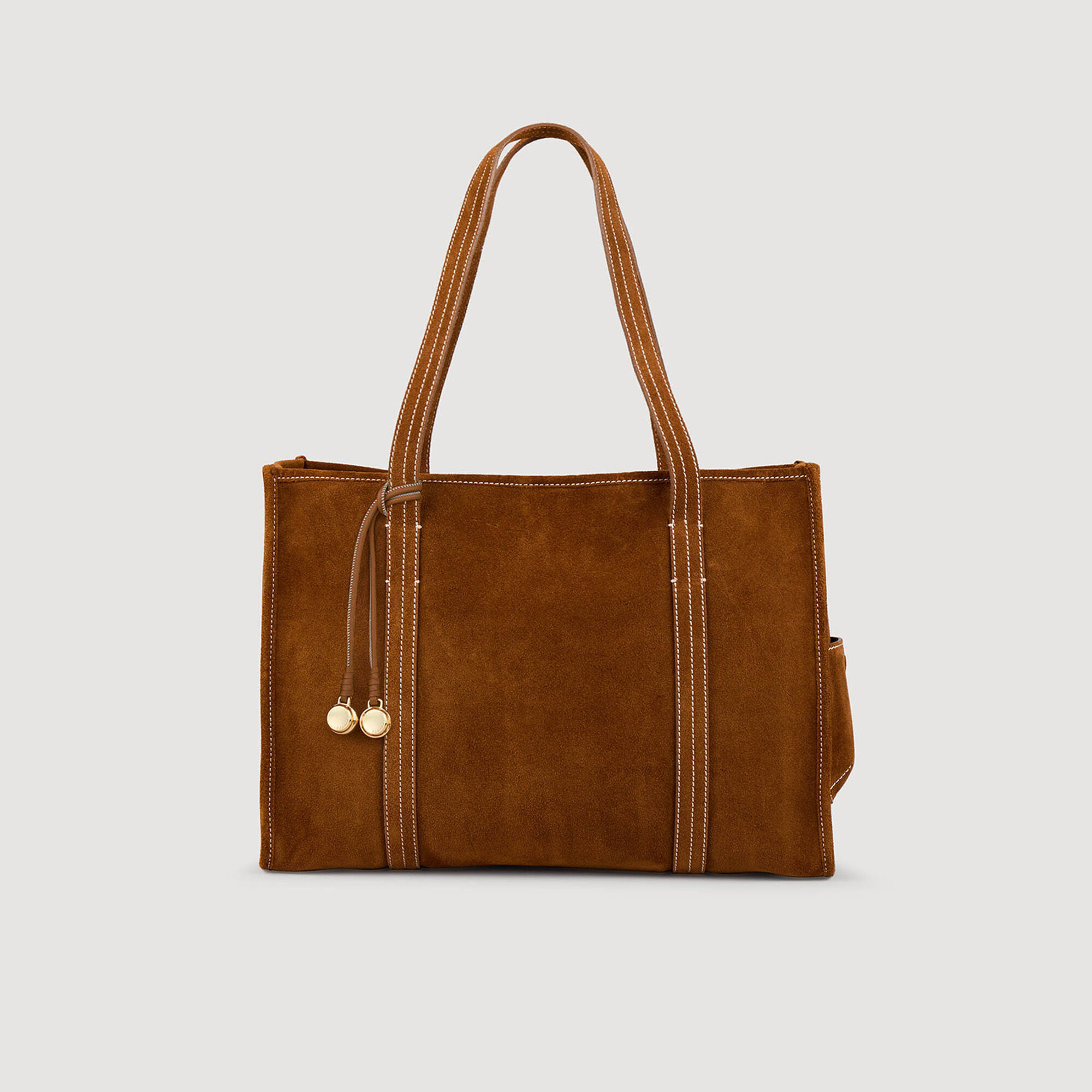 Shopping bag in scamosciato