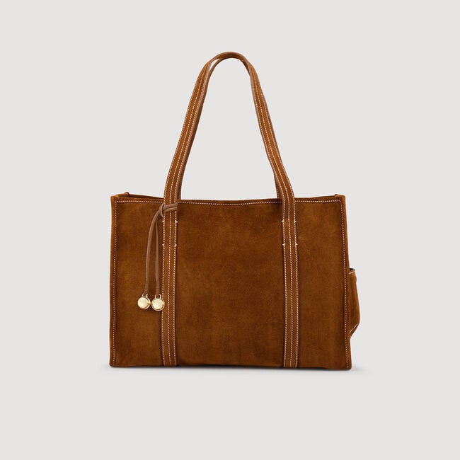 Shopping bag in scamosciato