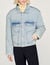 Giubbotto in denim felpato
