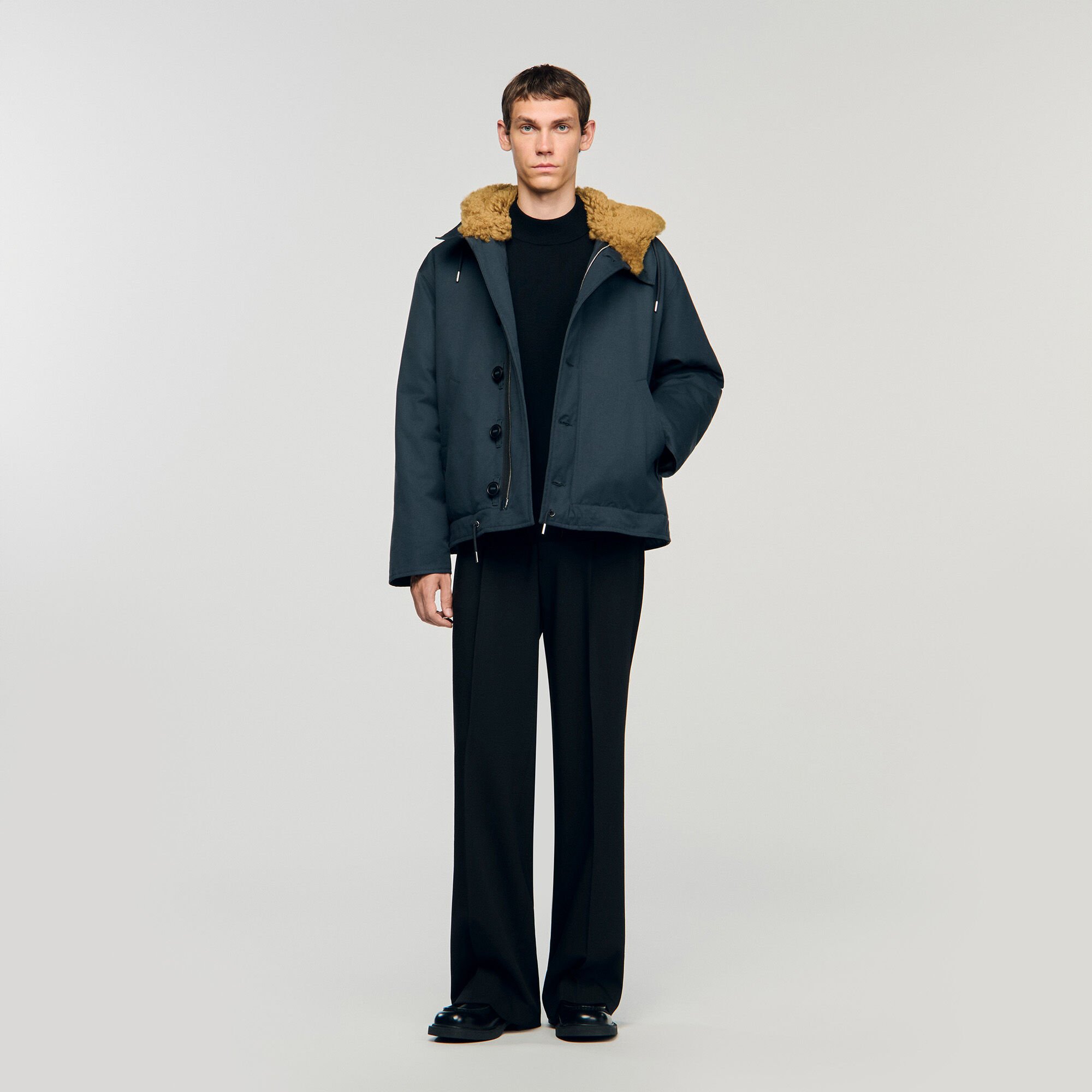Parka in cotone con cappuccio