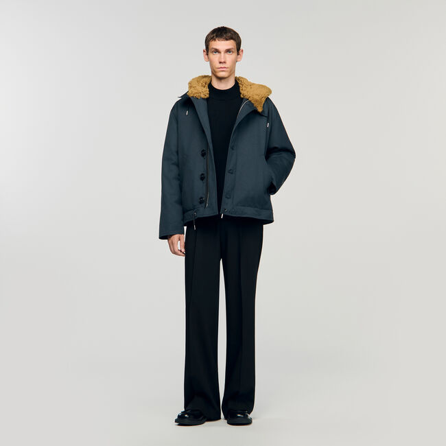 Parka in cotone con cappuccio