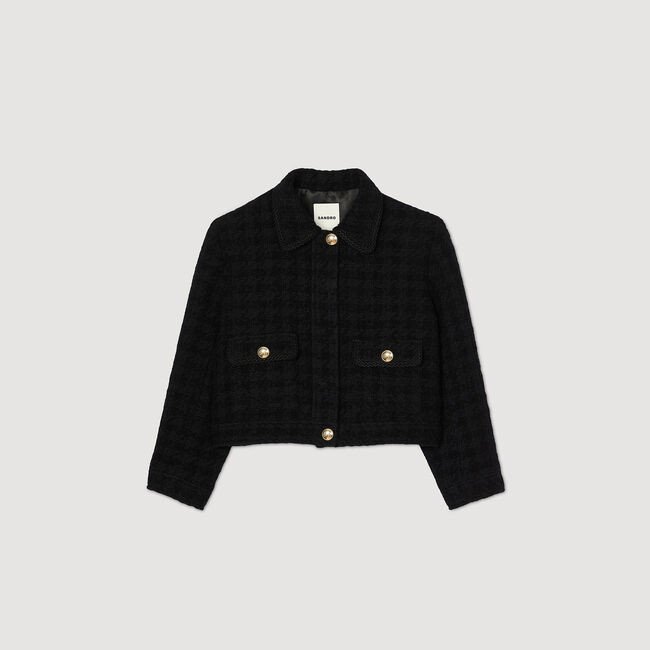 Giacca corta in tweed