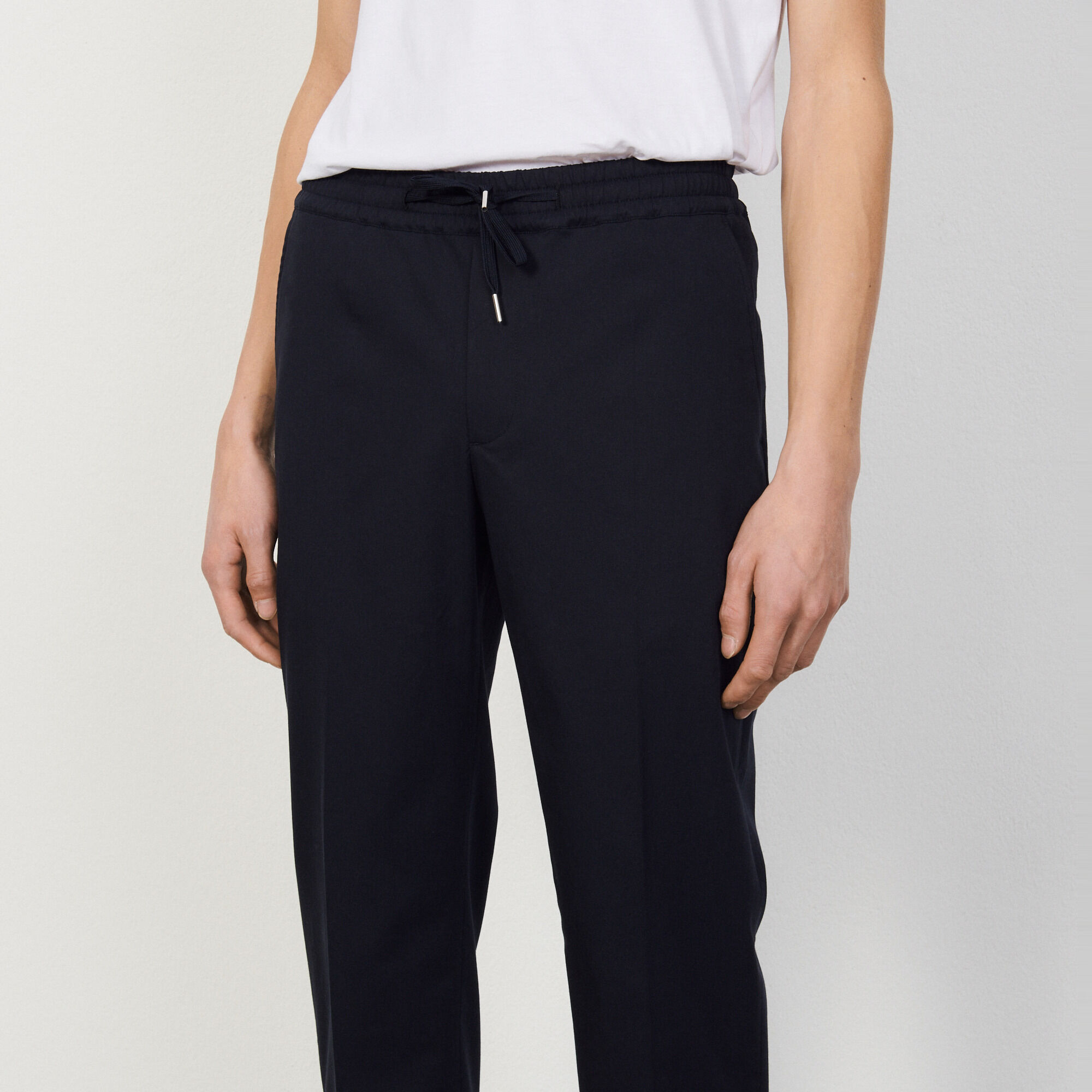 Pantaloni carrot in cotone