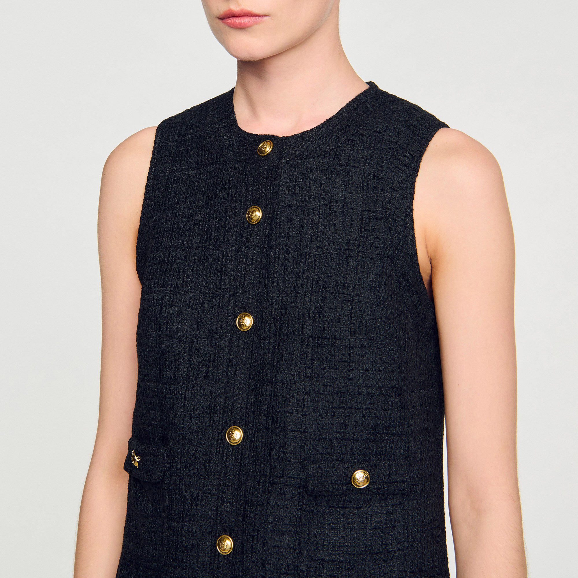 Abito corto in tweed
