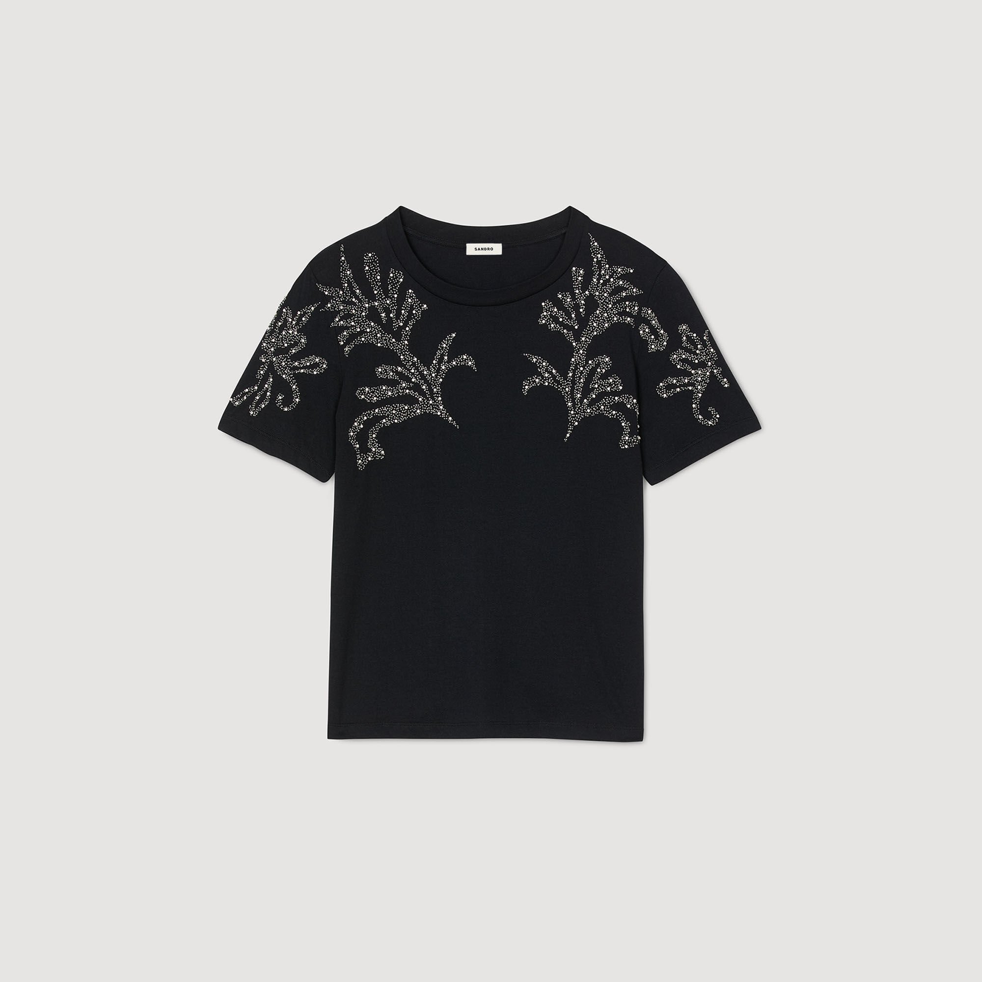 T-shirt con dettagli ricamati