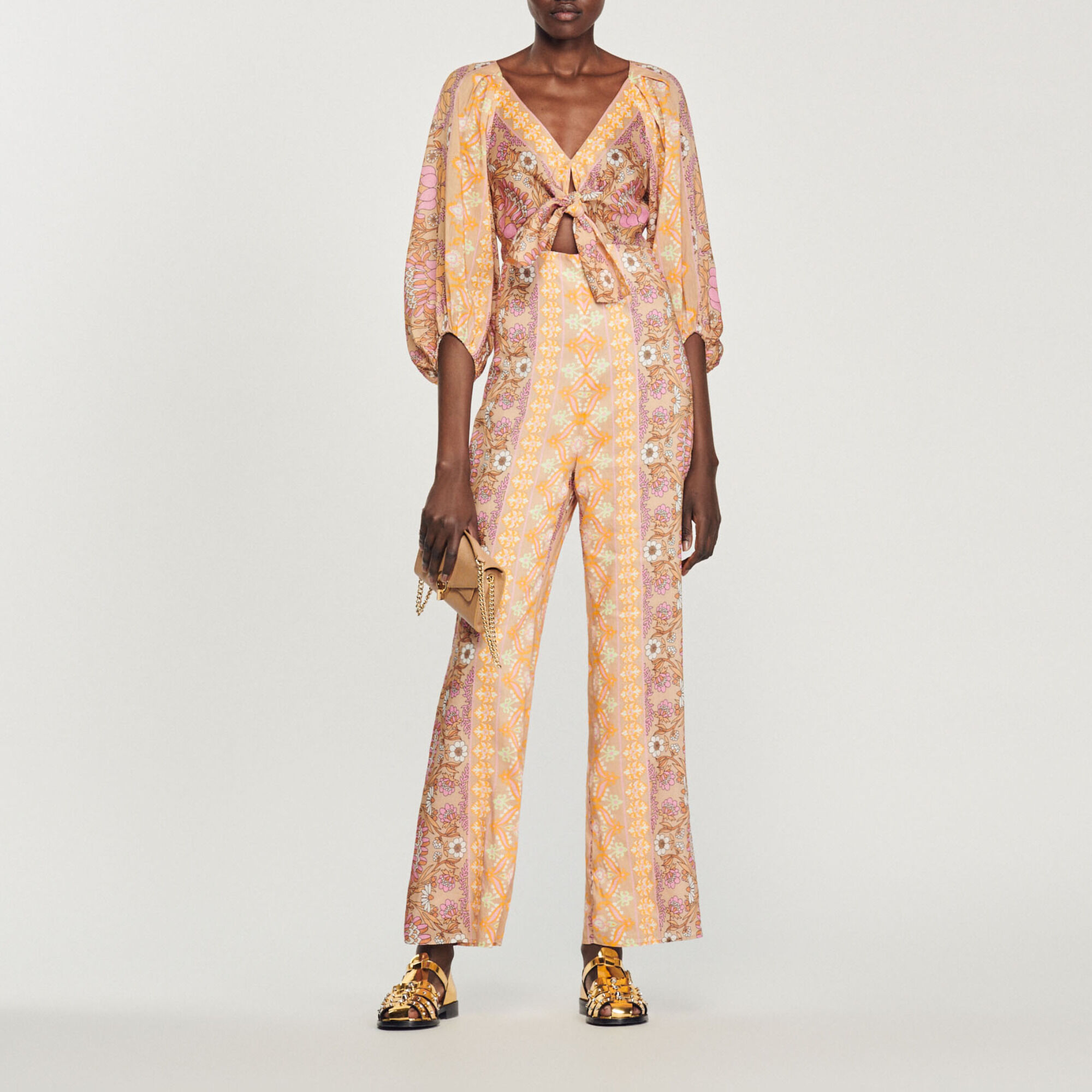 Tuta pantalone con stampa