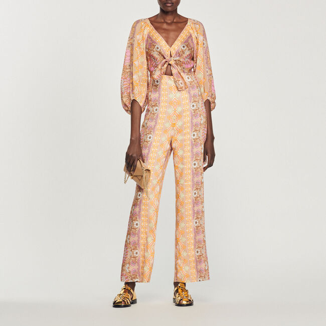 Tuta pantalone con stampa