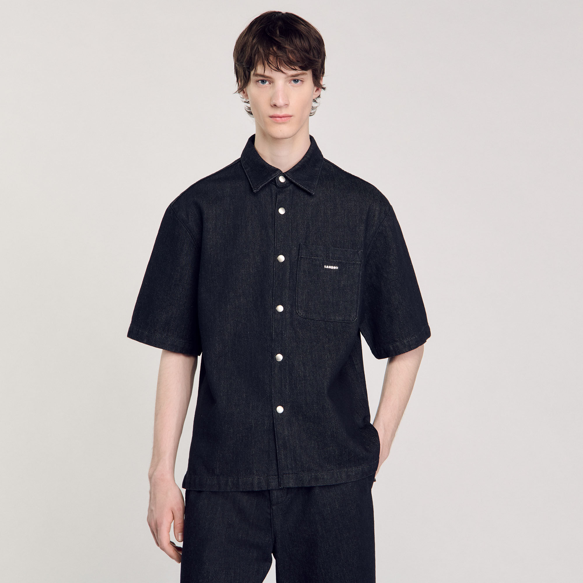 Camicia in raw denim
