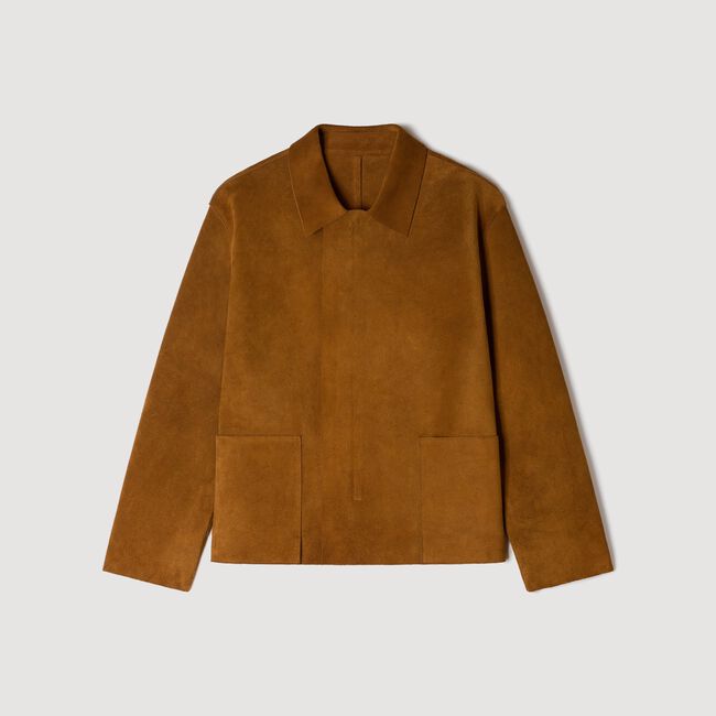 Giubbotto in crosta di pelle