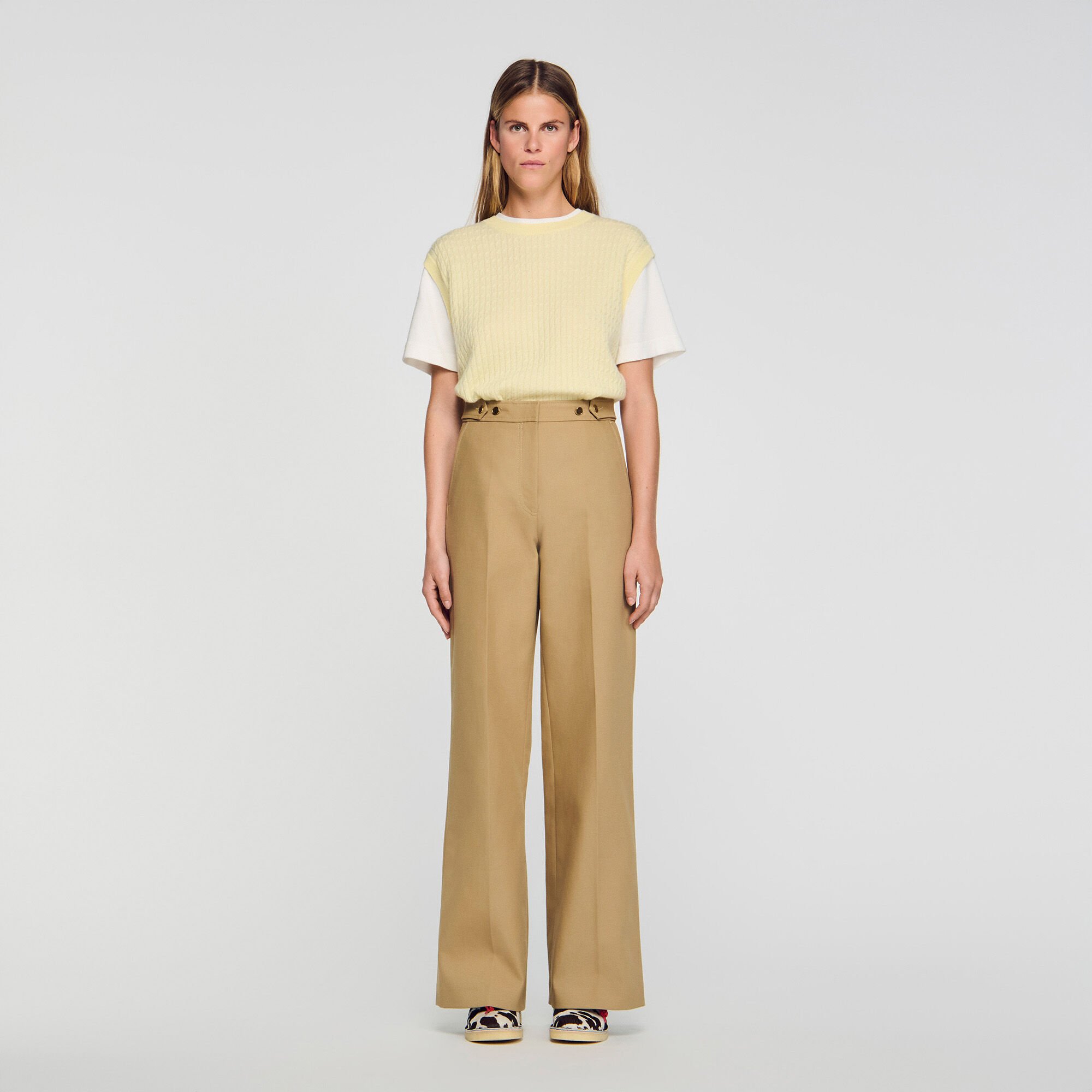 Pantaloni sartoriali in cotone