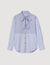 Camicia cravatta a righe