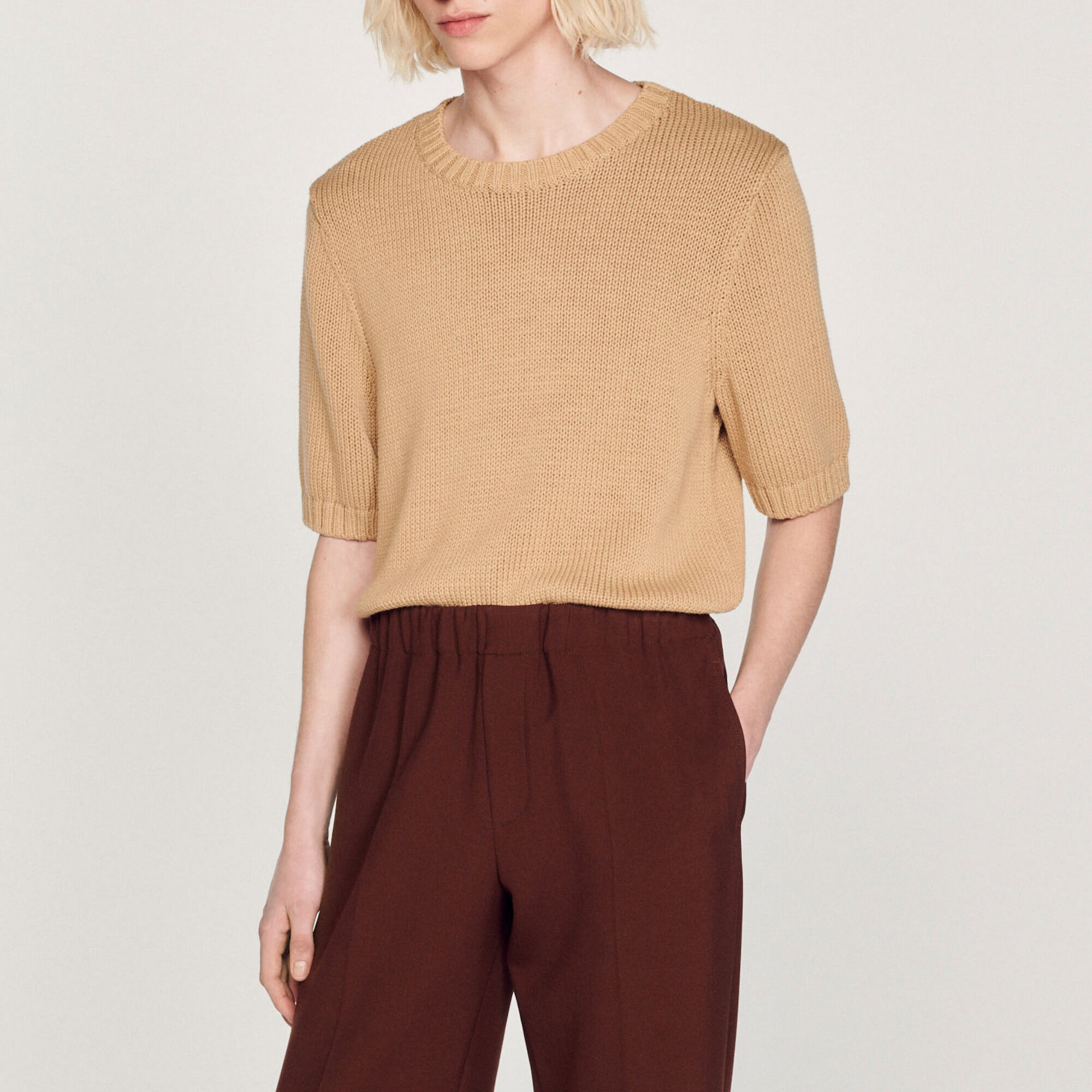 Pullover a maniche corte