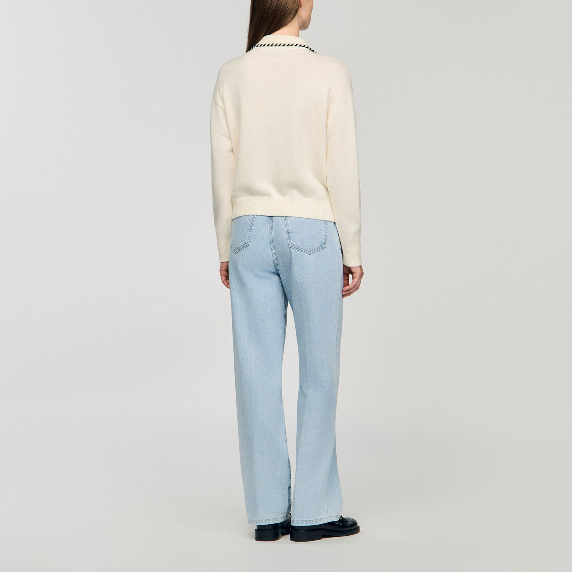 Maglione in maglia colletto a polo - Donna | Sandro