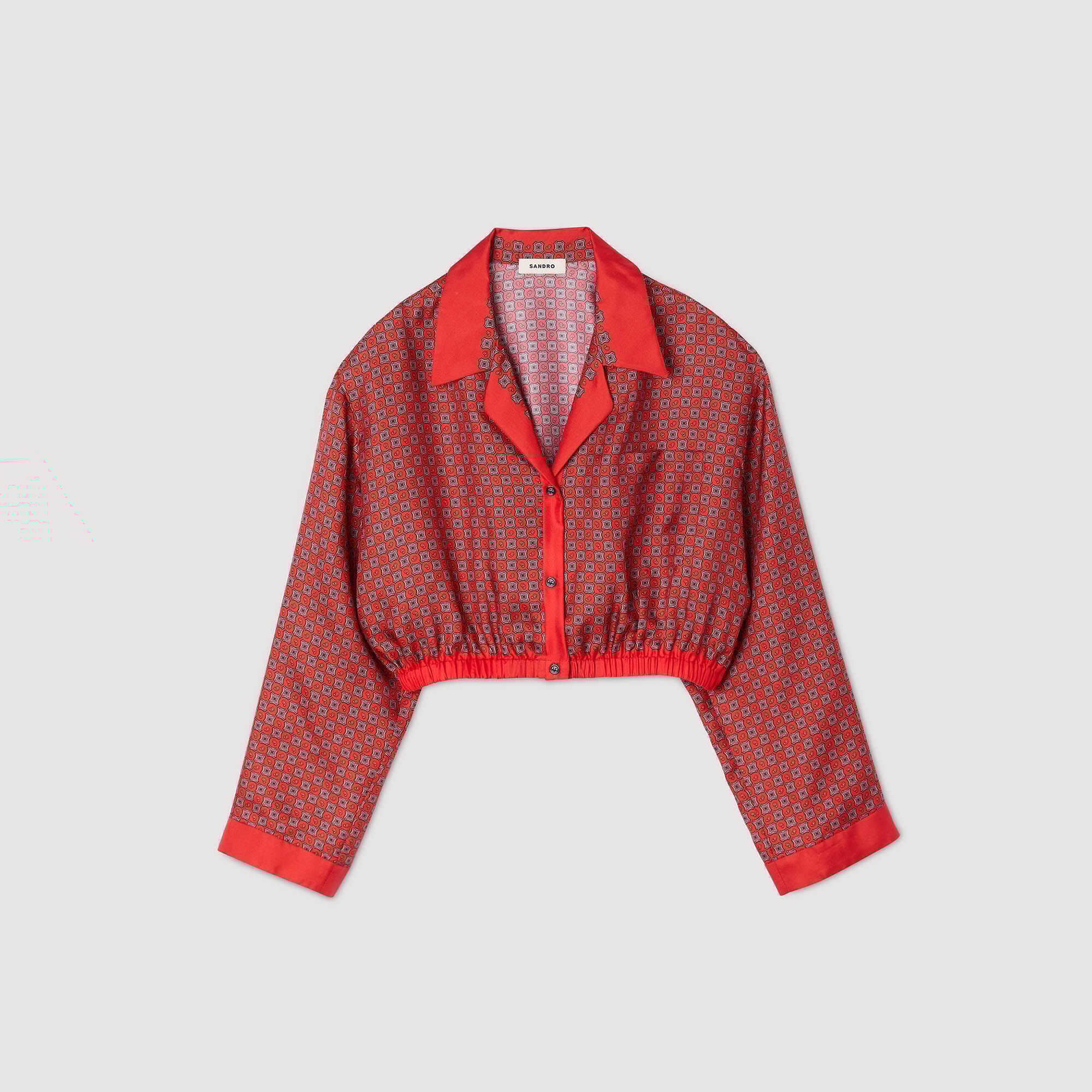 Camicia con stampa foulard
