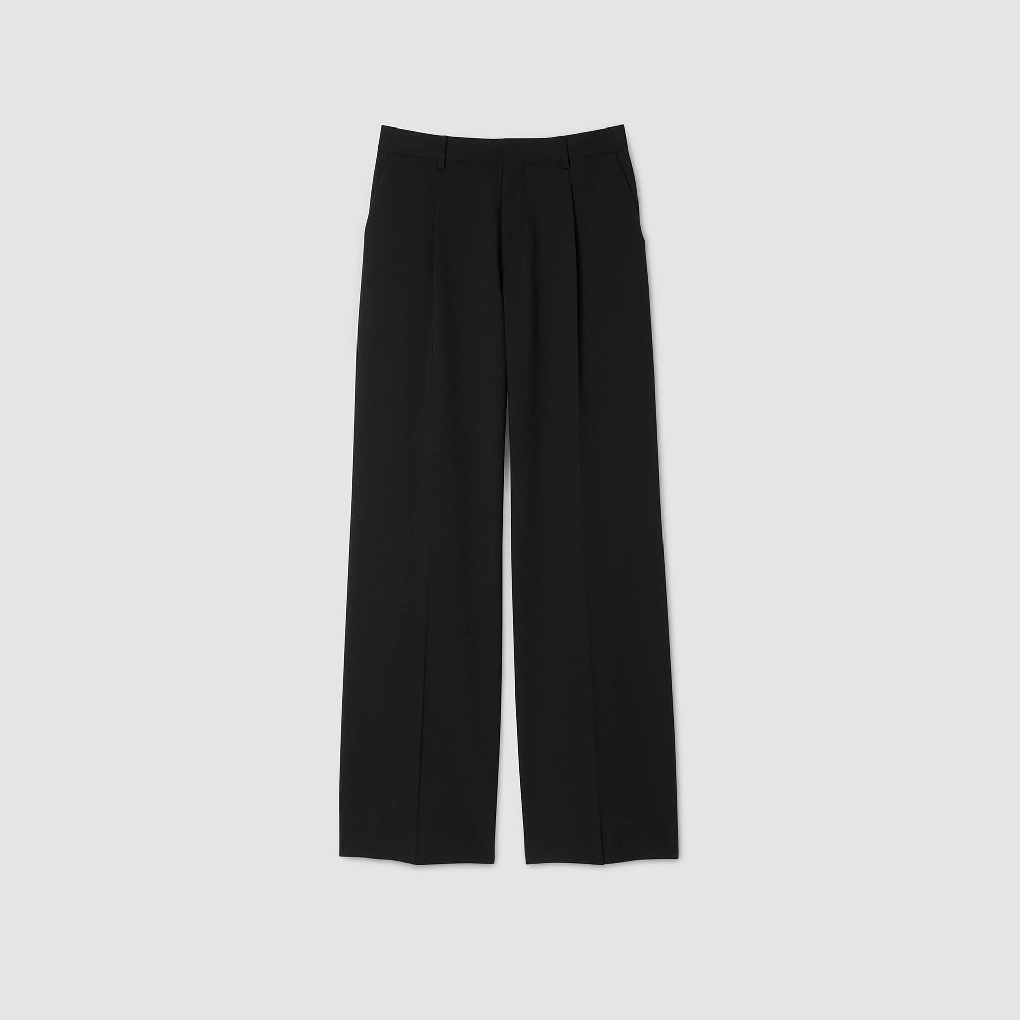 Pantaloni larghi con pieghe