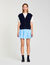 Maglione bicolor in lana e cashmere
