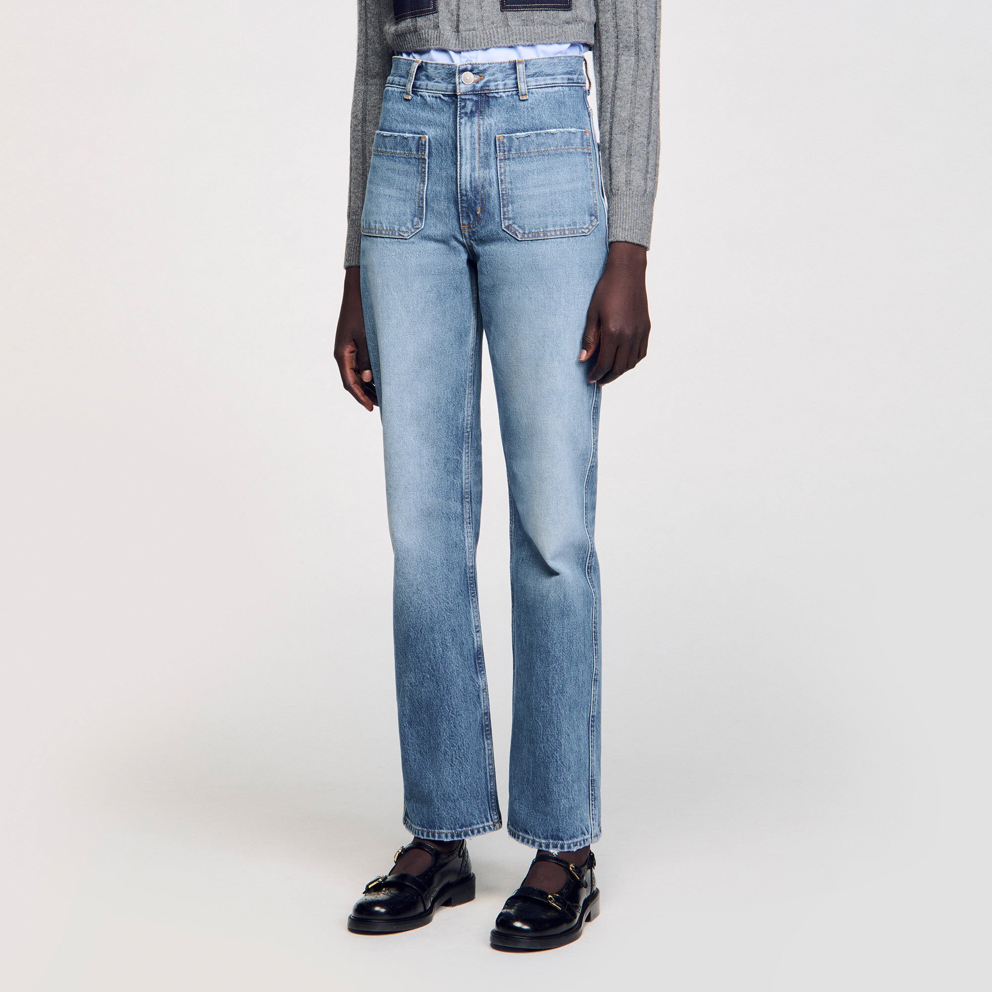 Jeans svasati délavé