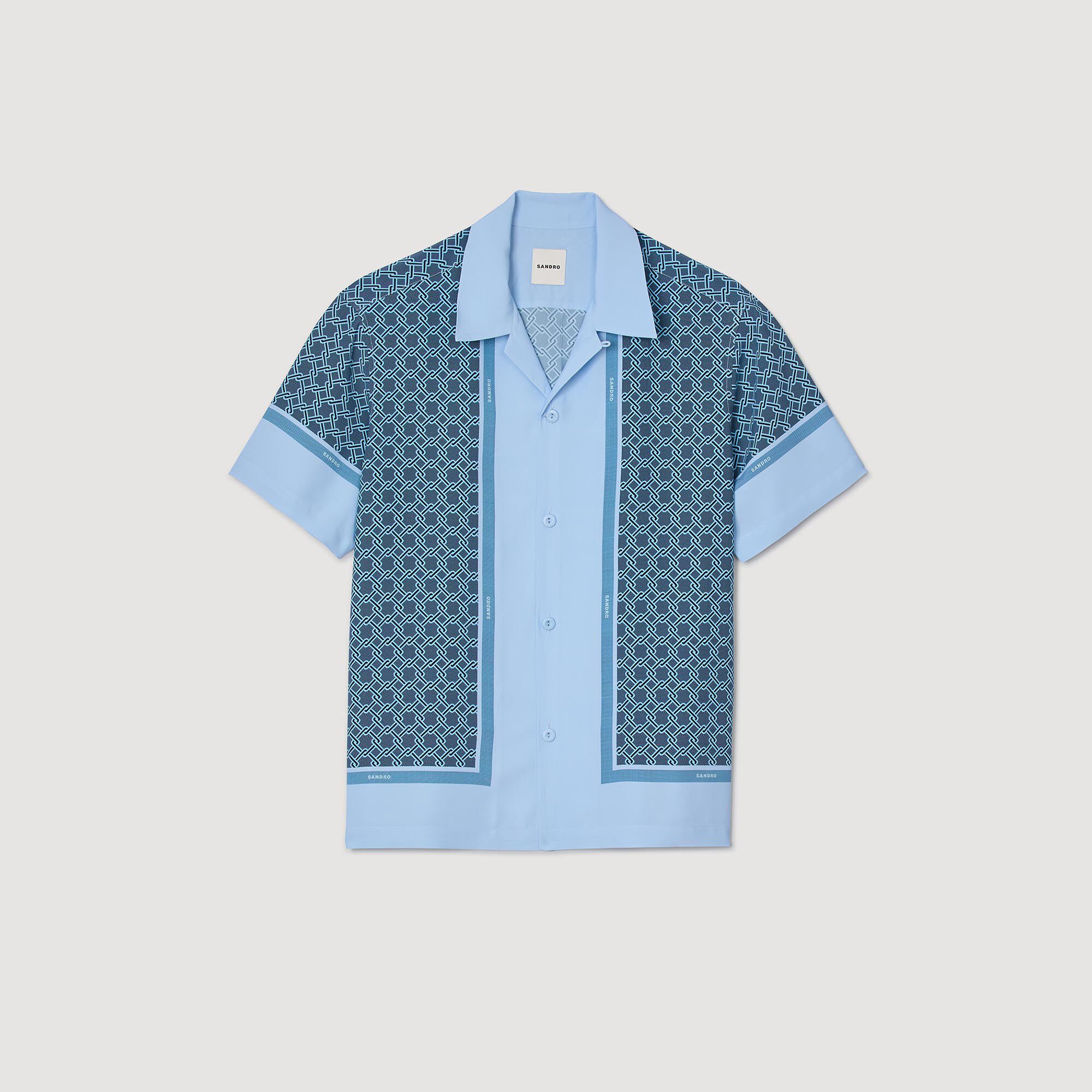Camicia a maniche corte con stampa