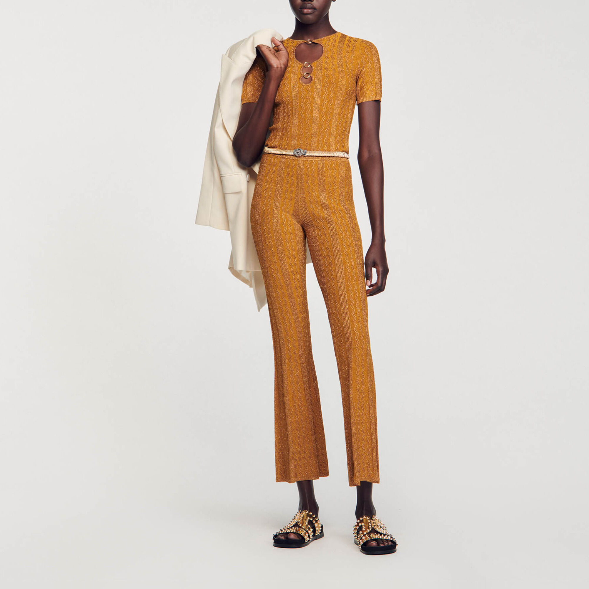 Maglione in maglia scintillante