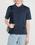 Polo in maglia con colletto con zip