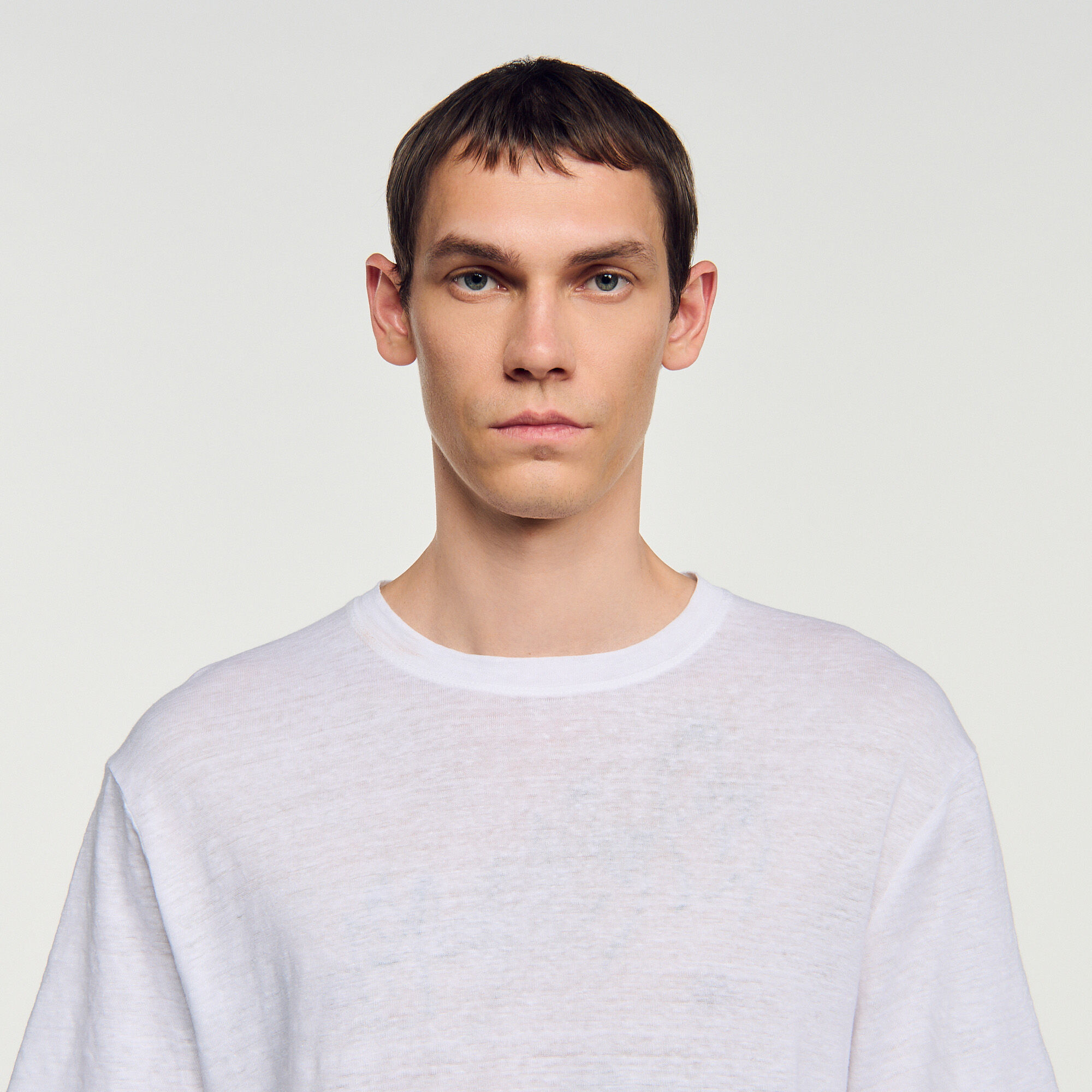 T-shirt in lino certificato - Uomo | Sandro